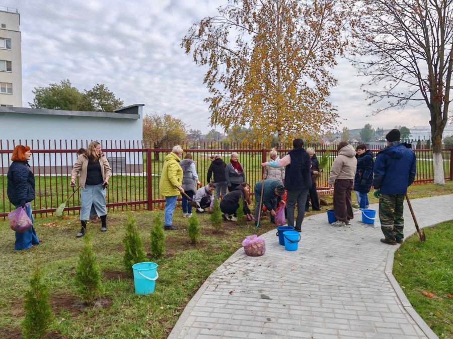 Благоустройство и озеленение территории детского сада